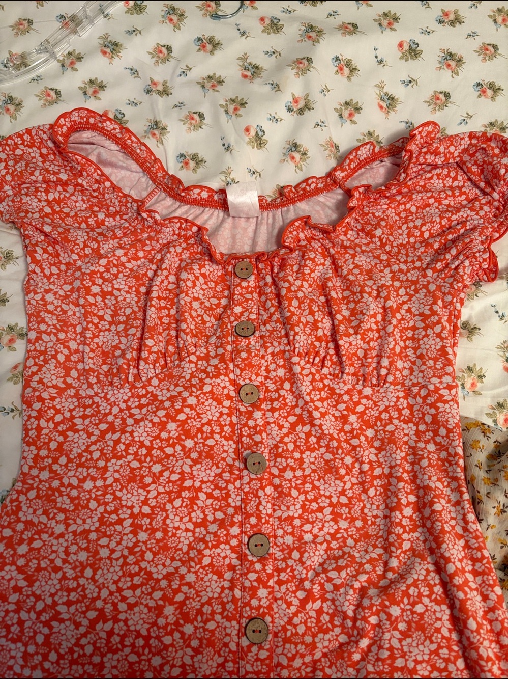 🪸Junior Ruffled Neck Dress 🔸